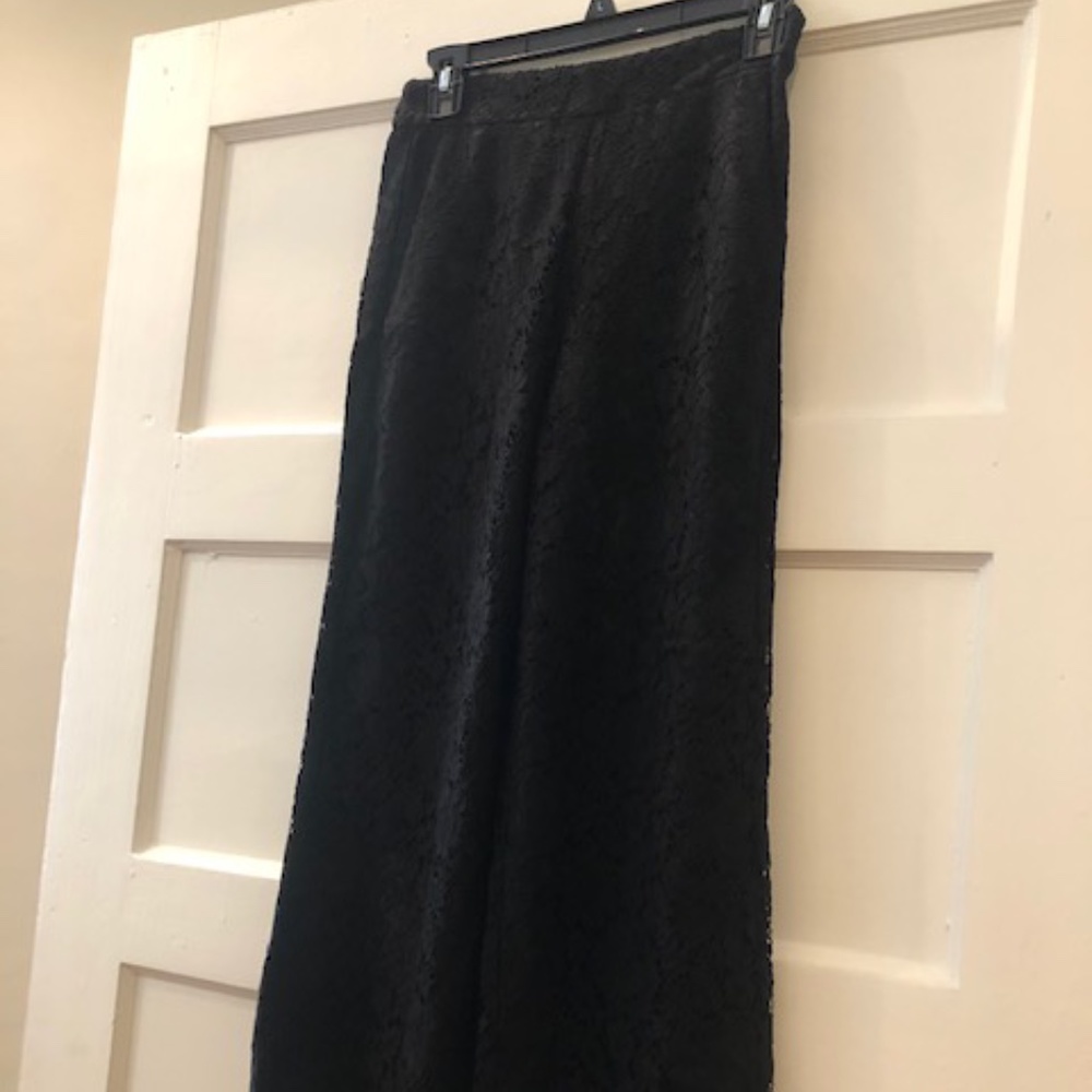 J.Crew High-rise pull-on Peyton wide-leg lace pant